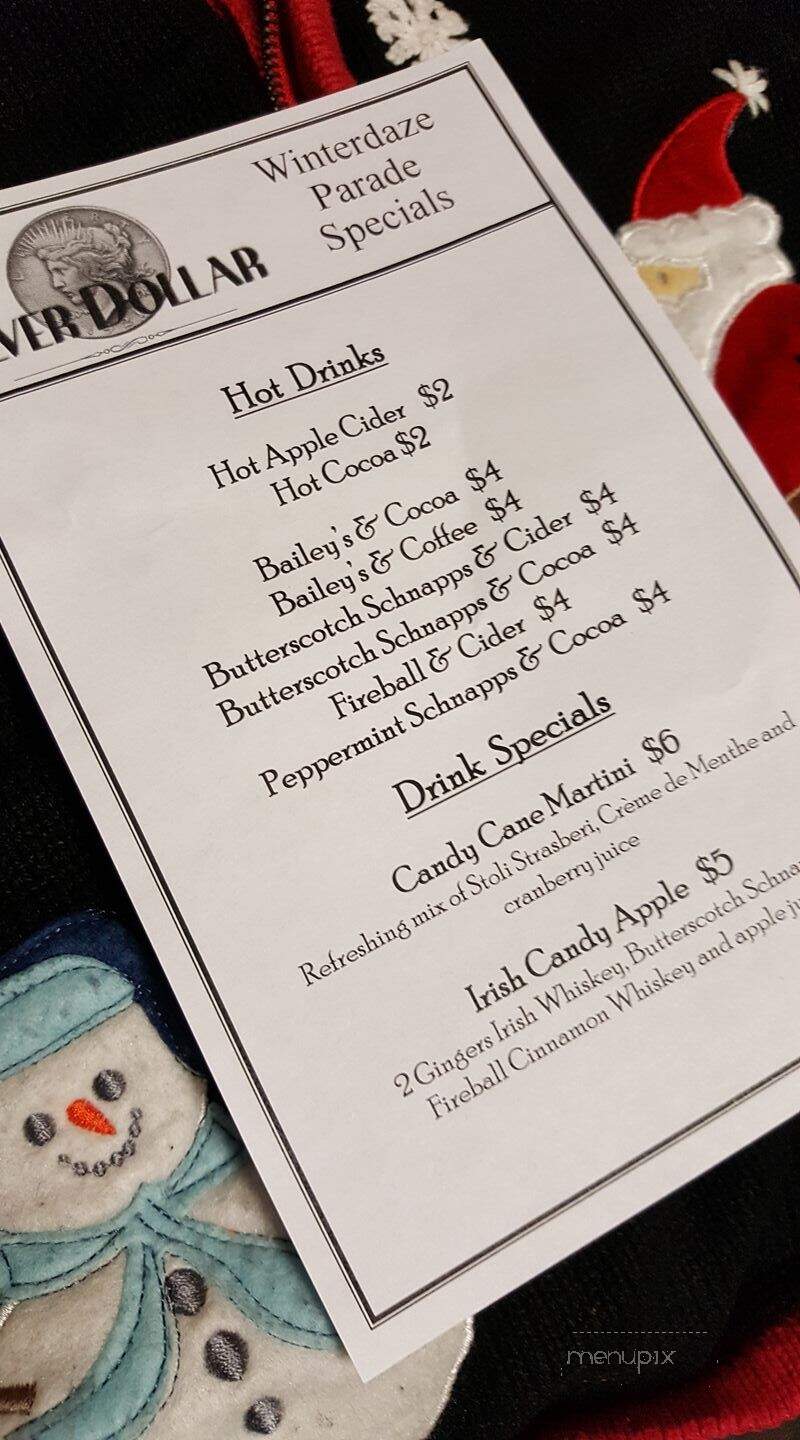 Silver Dollar Saloon & Brick - Menomonie, WI menu_pic