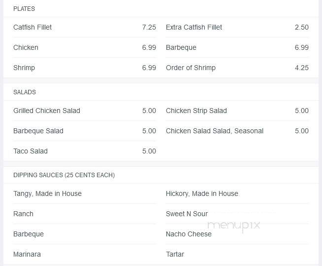 Walker's Dairy Freeze - Marked Tree, AR menu_pic