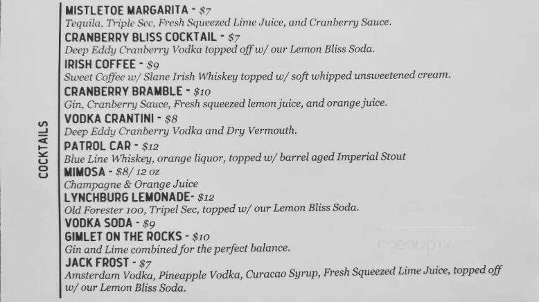 Conversion Brewing - Lebanon, OR menu_pic