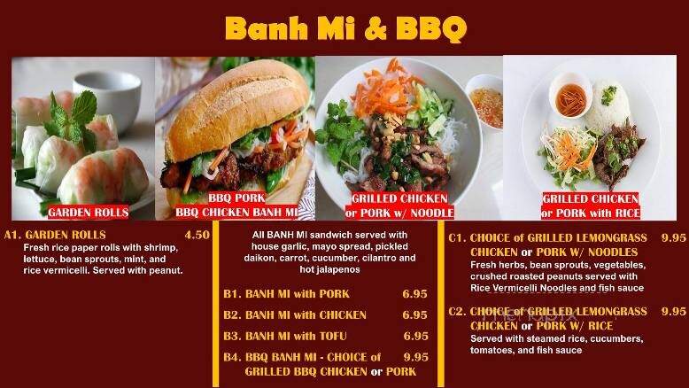 Pho Express - Washington, DC menu_pic