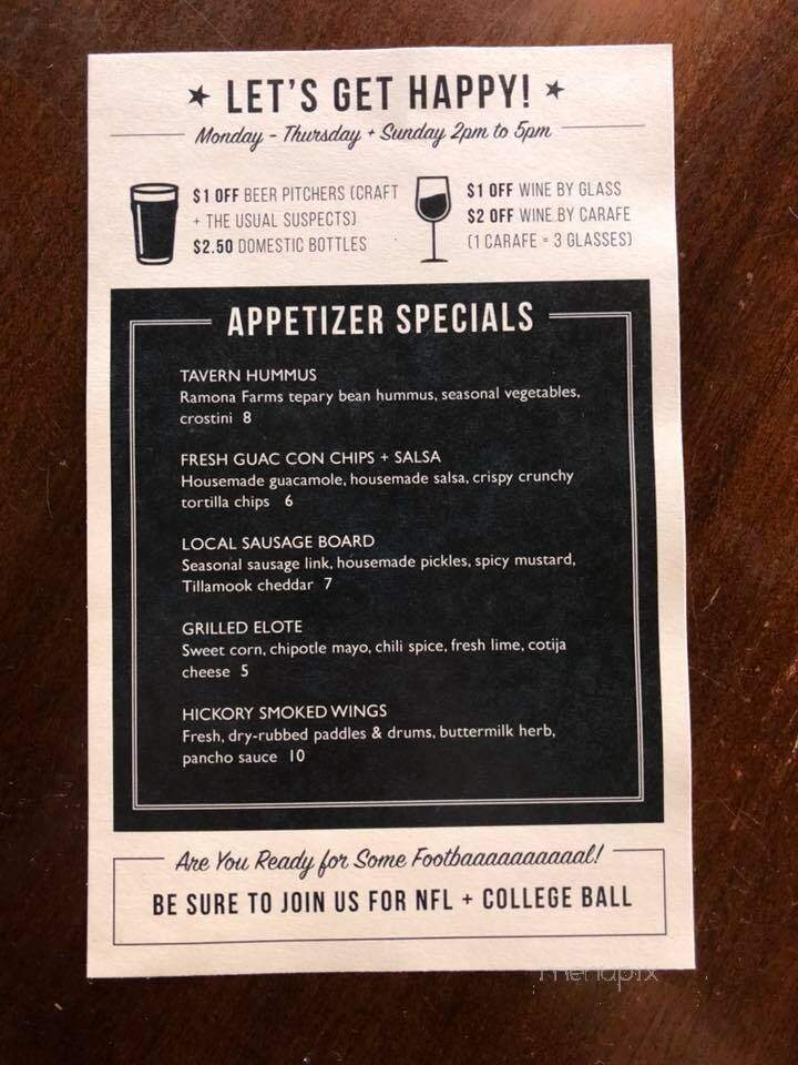 Pinewood Tavern - Pine, AZ menu_pic