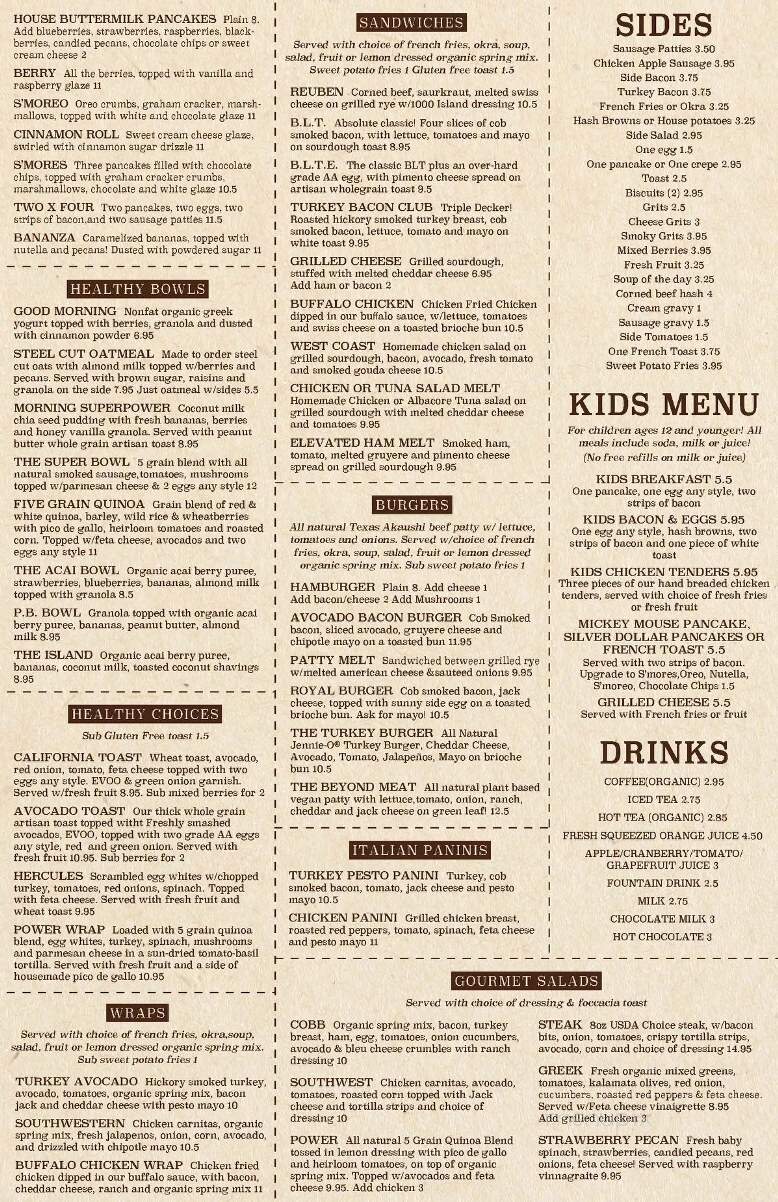 My Cafe Breakfast & Lunch - Fort Worth, TX menu_pic