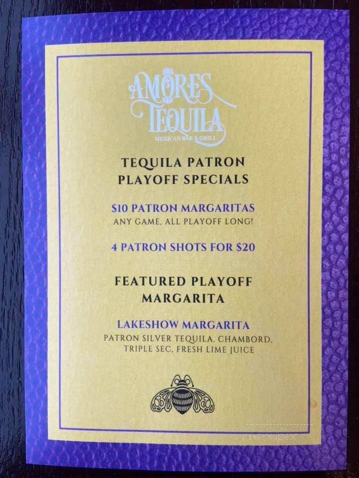 Amores Tequila Grill and Bar - Agoura Hills, CA menu_pic