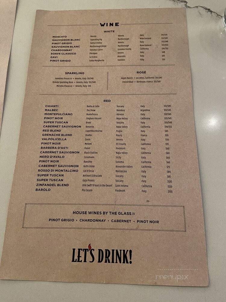 LaScala's Fire - Villanova, PA menu_pic
