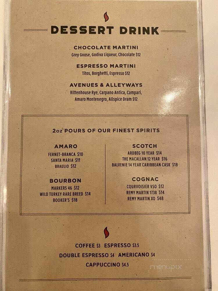 LaScala's Fire - Villanova, PA menu_pic