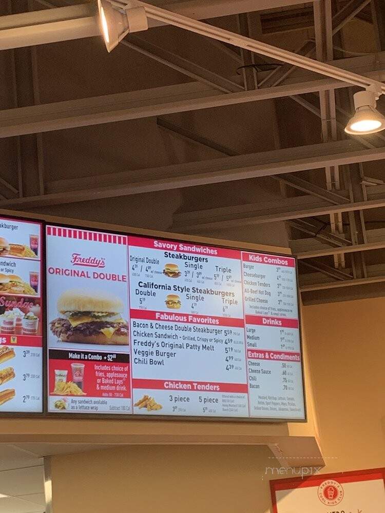 Freddy's Frozen Custard & Steakburgers - Radcliff, KY menu_pic