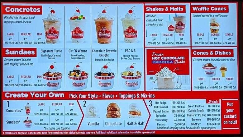 Freddy's Frozen Custard & Steakburgers - Virginia Beach, VA menu_pic