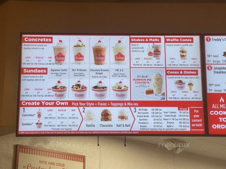Freddy's Frozen Custard & Steakburgers - Virginia Beach, VA menu_pic