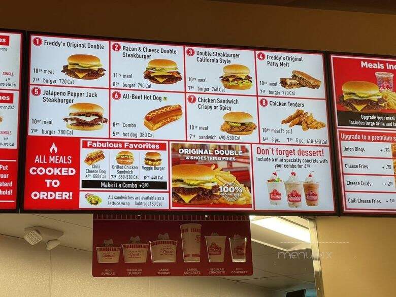 Freddy's Frozen Custard & Steakburgers - Virginia Beach, VA menu_pic