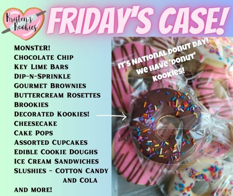 Kristen's Kookies - Meadville, PA menu_pic
