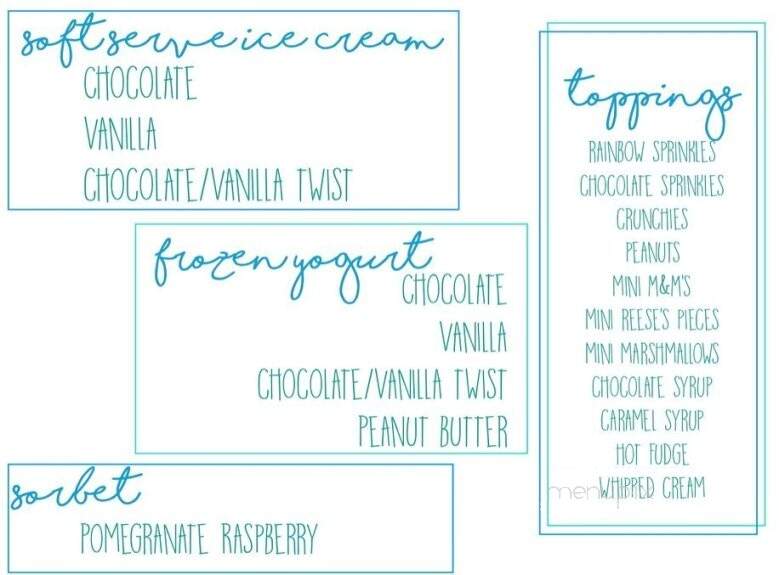 Coastal Frozen Yogurt - Rockaway Park, NY menu_pic