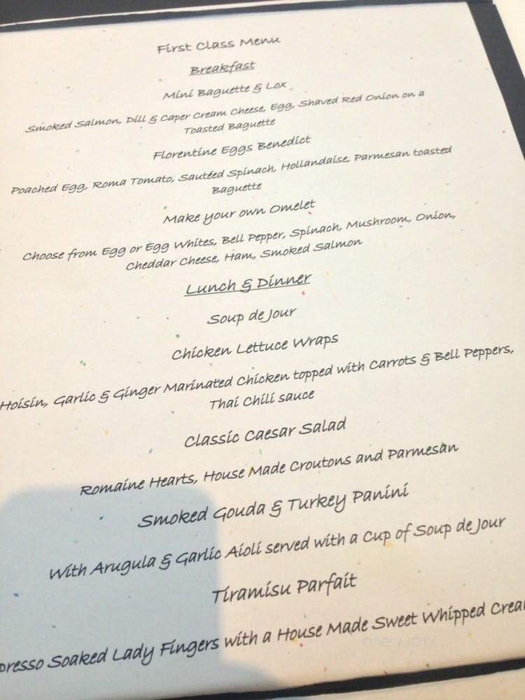 Star Alliance Lounge - Los Angeles, CA menu_pic