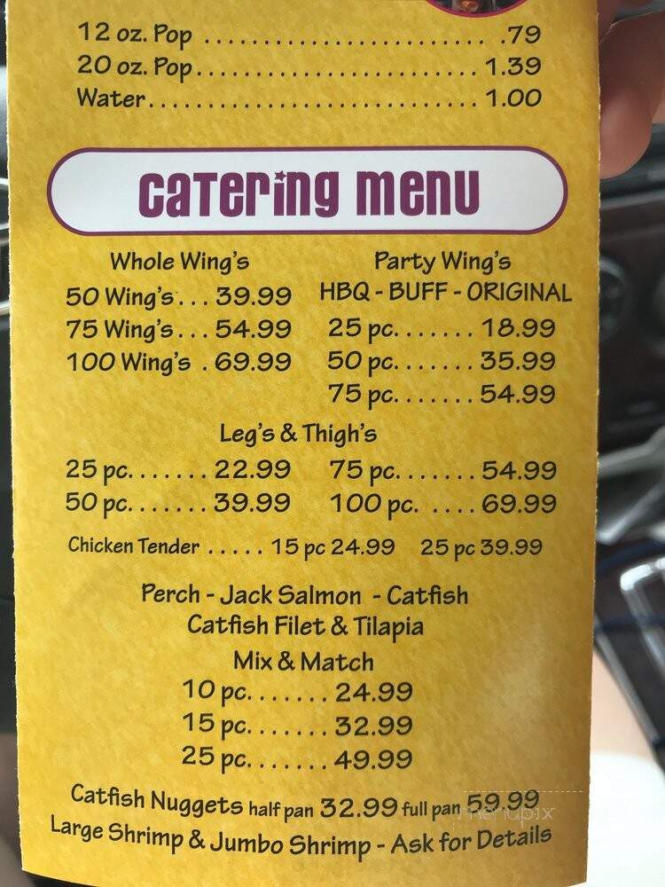 Moe's Fish Chicken & Grill - Zion, IL menu_pic