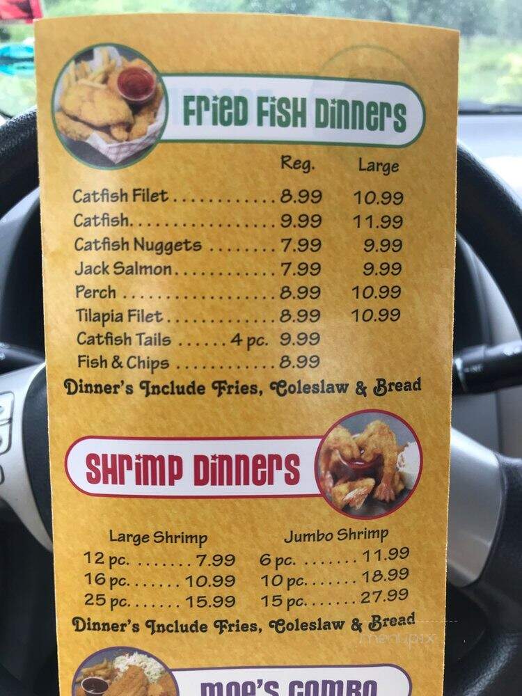 Moe's Fish Chicken & Grill - Zion, IL menu_pic