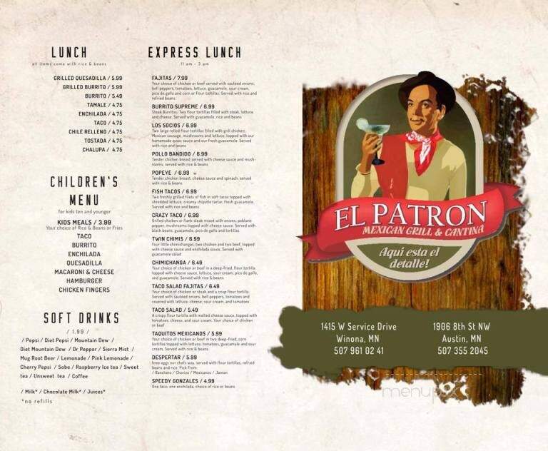 El Patron Mexican Grill & Cantina - Winona, MN