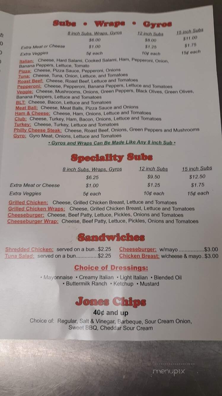 Debra's Pizza - Newark, OH menu_pic