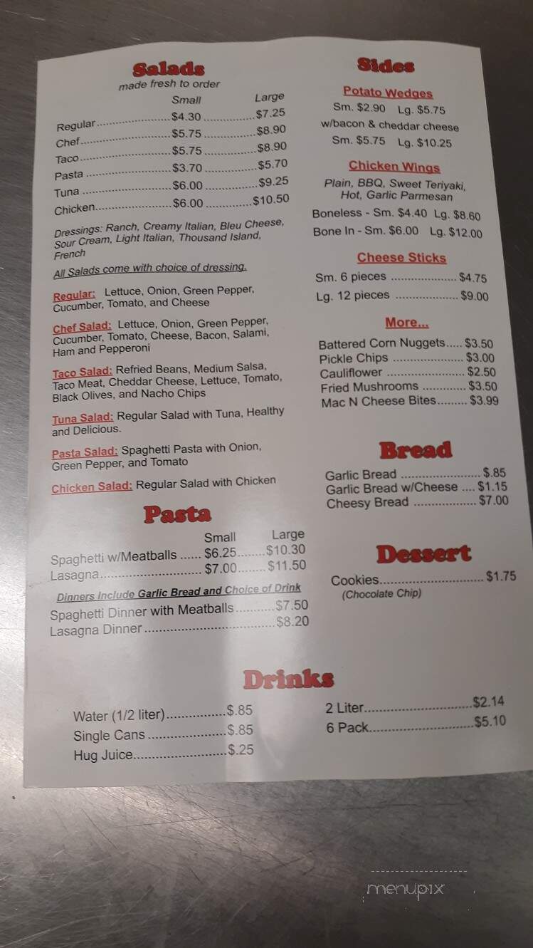 Debra's Pizza - Newark, OH menu_pic