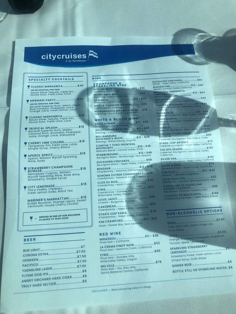 Odyssey Cruises - Washington, DC menu_pic