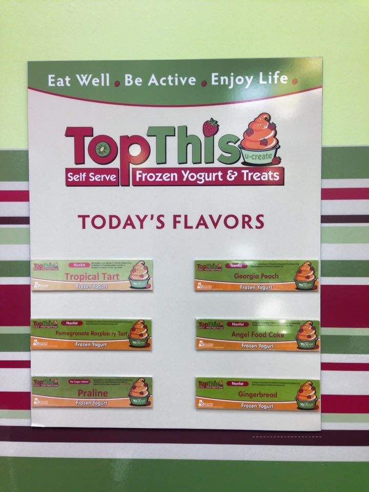 Top This Frozen Yogurt and Treats - Coeur D'Alene, ID menu_pic