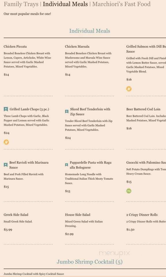 Marchiori Catering - St Clair Shores, MI menu_pic