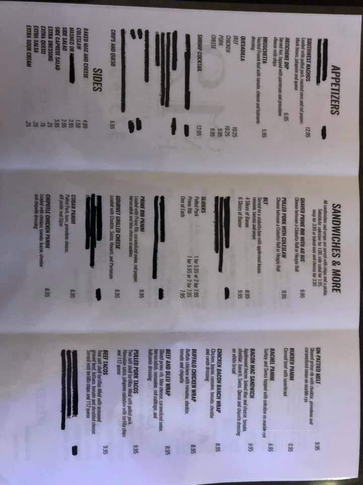 The 112 on Broadway - Albert Lea, MN menu_pic