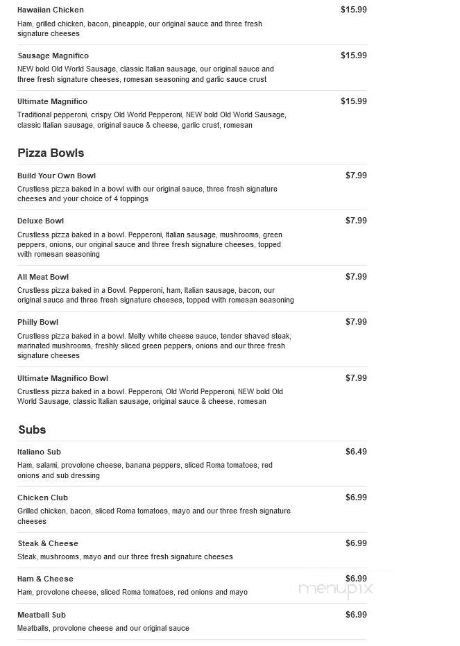 Marco's Pizza - Covington, GA menu_pic