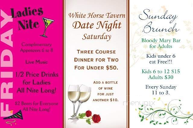 White Horse Tavern - Wellington, FL menu_pic