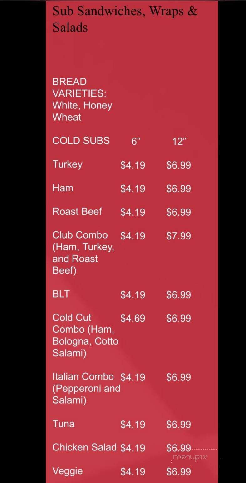 Phil-Mart - Waterville, MN menu_pic