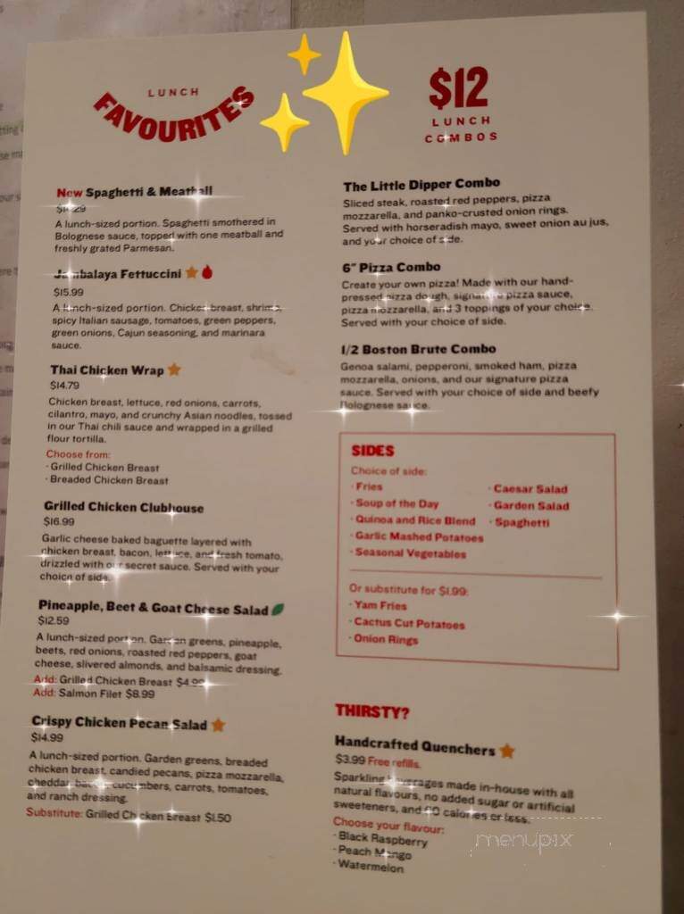 Boston Pizza - Drumheller, AB menu_pic