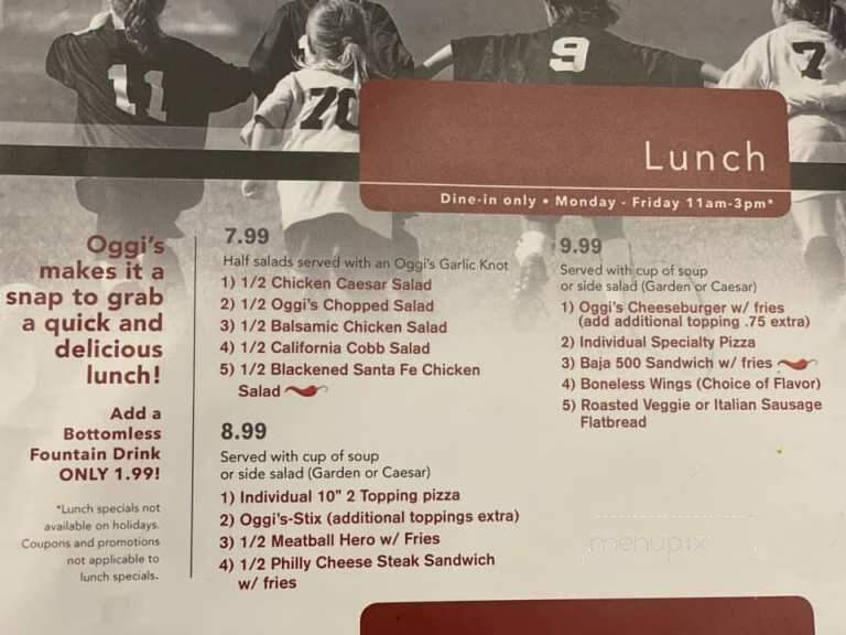 Oggi's Barstow - Barstow, CA menu_pic
