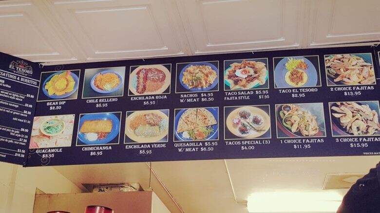 El Tesoro Mazatlan - Vallejo, CA menu_pic