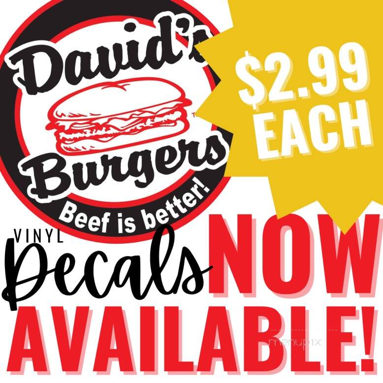 David's Burgers - Bryant, AR menu_pic