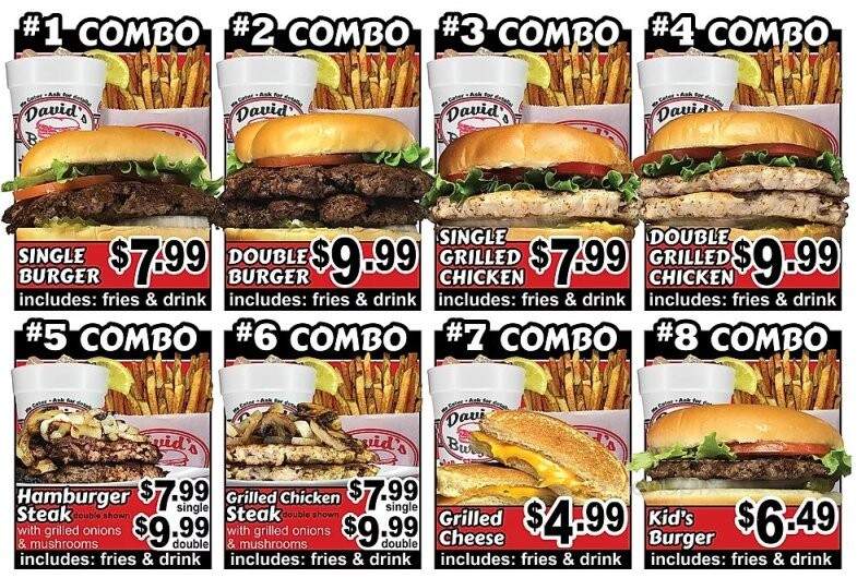 David's Burgers - Bryant, AR menu_pic