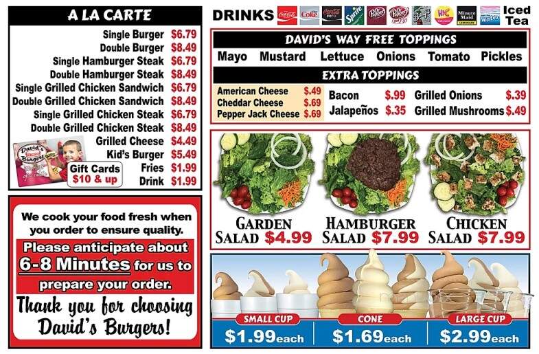 David's Burgers - Bryant, AR menu_pic