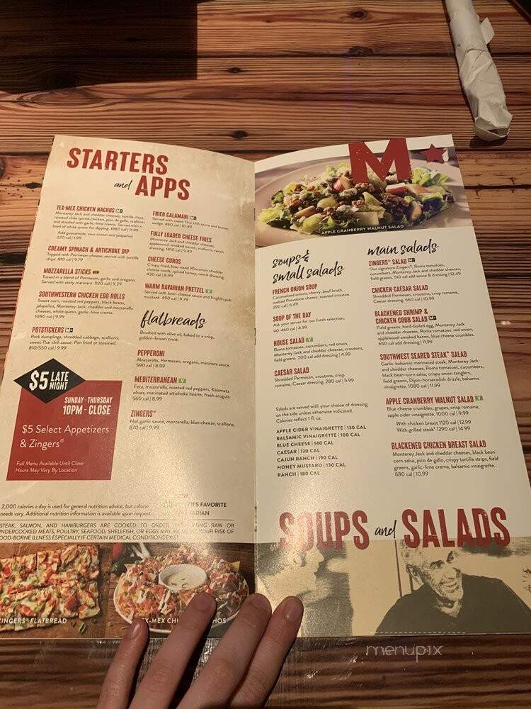 Miller's Ale House - Kennesaw, GA menu_pic
