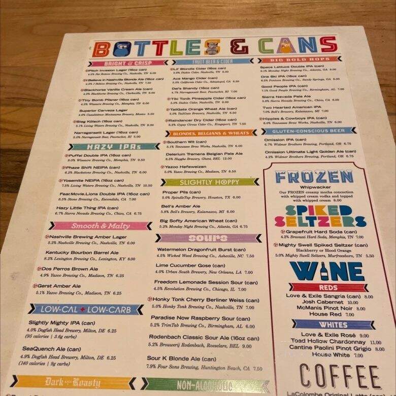 M.L.Rose Craft Beer & Burgers - Mt. Juliet, TN menu_pic