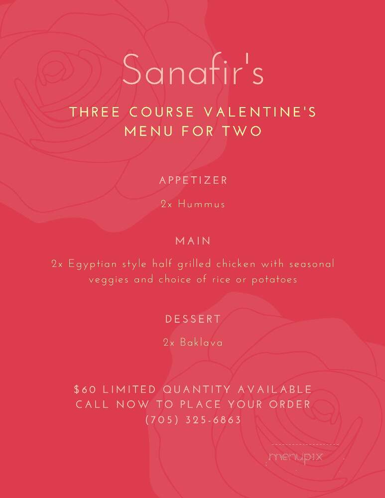 Sanafir Restaurant - Orillia, ON