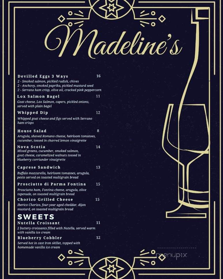 Madeline's Wine Bar - Daytona Beach, FL menu_pic