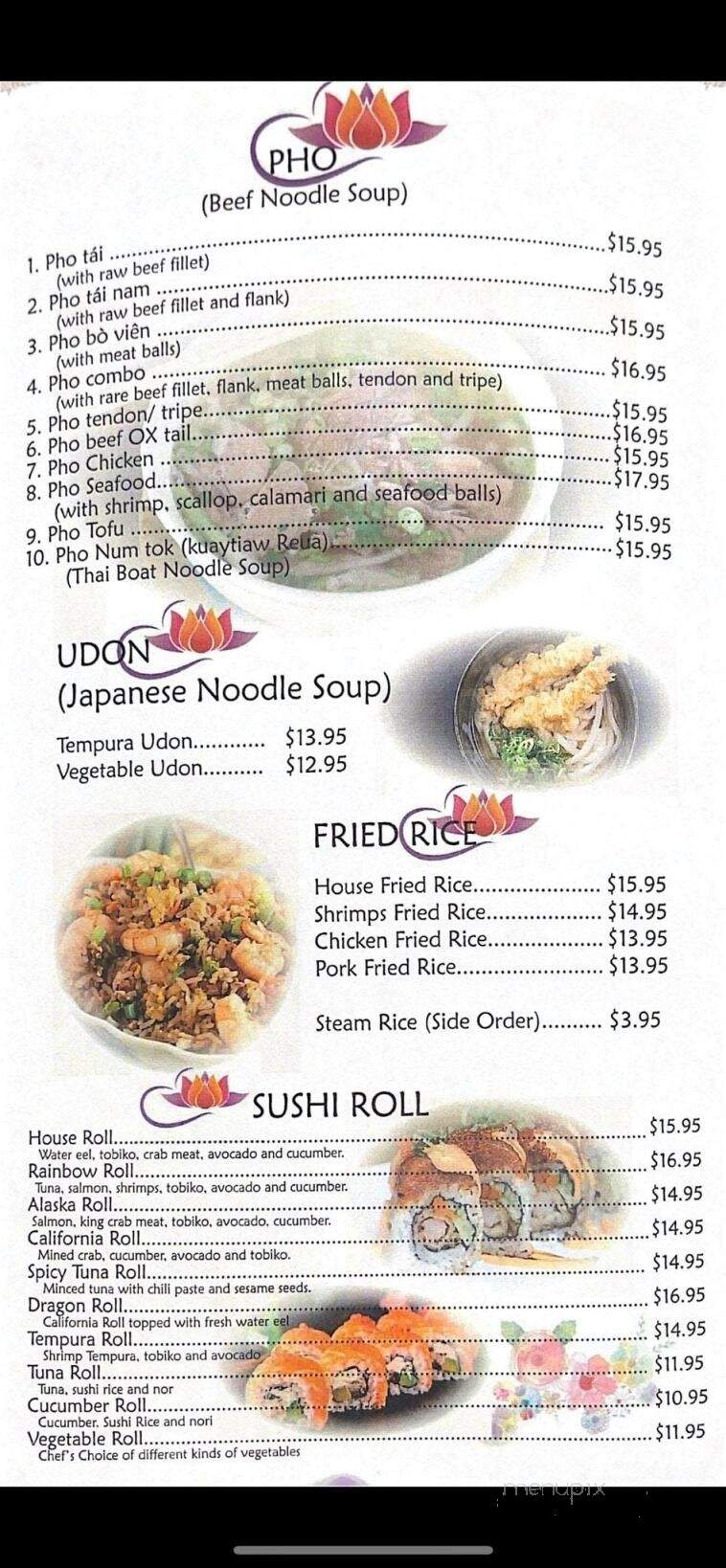 Pattaya Thai Cuisine - Wasilla, AK menu_pic