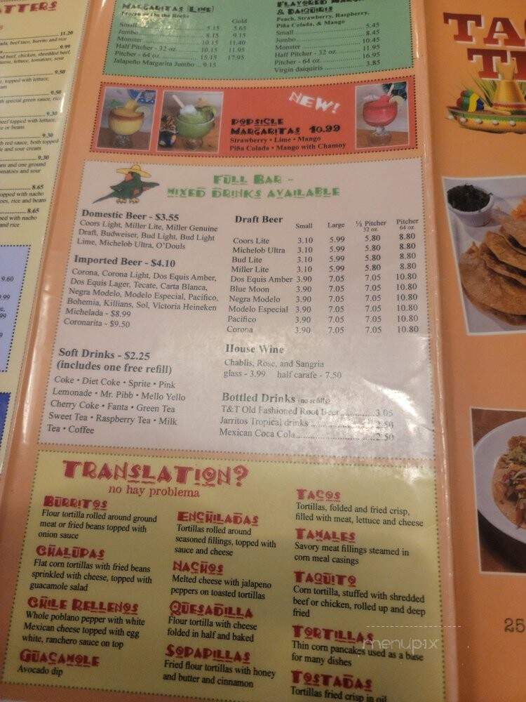 Tacos and Tequila - Ashland, OH menu_pic