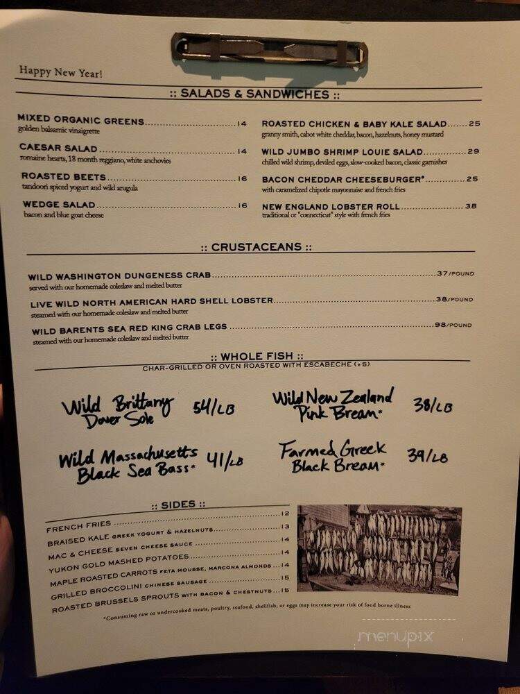 Water Grill Bellevue - Bellevue, WA menu_pic