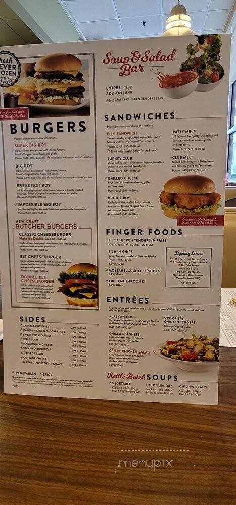 Frisch's Big Boy Restaurant - Richmond, IN menu_pic