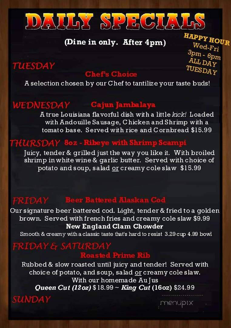Bone Heads Bar-B-Que - Willis, MI menu_pic