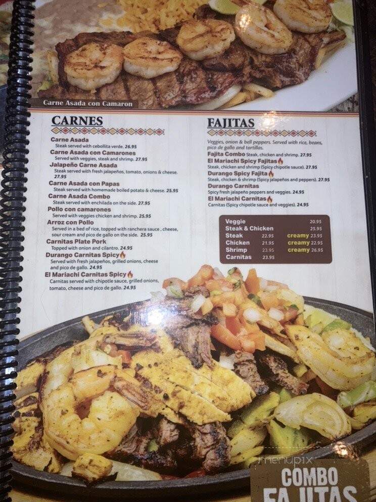 El Mariachi - Encino, CA menu_pic