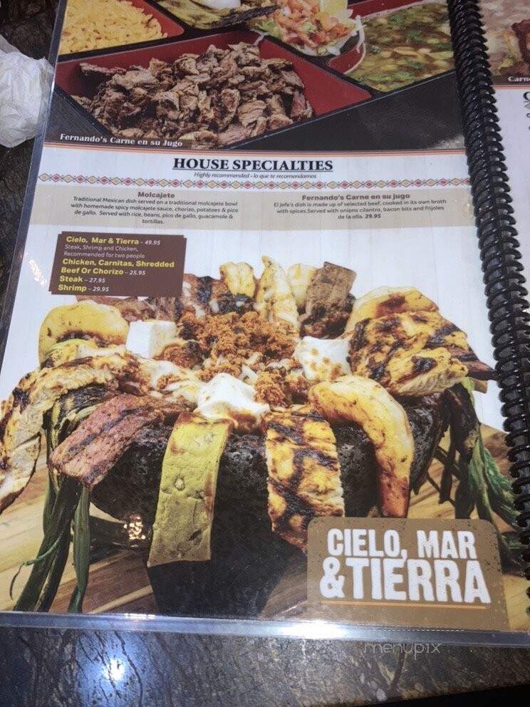 El Mariachi - Encino, CA menu_pic