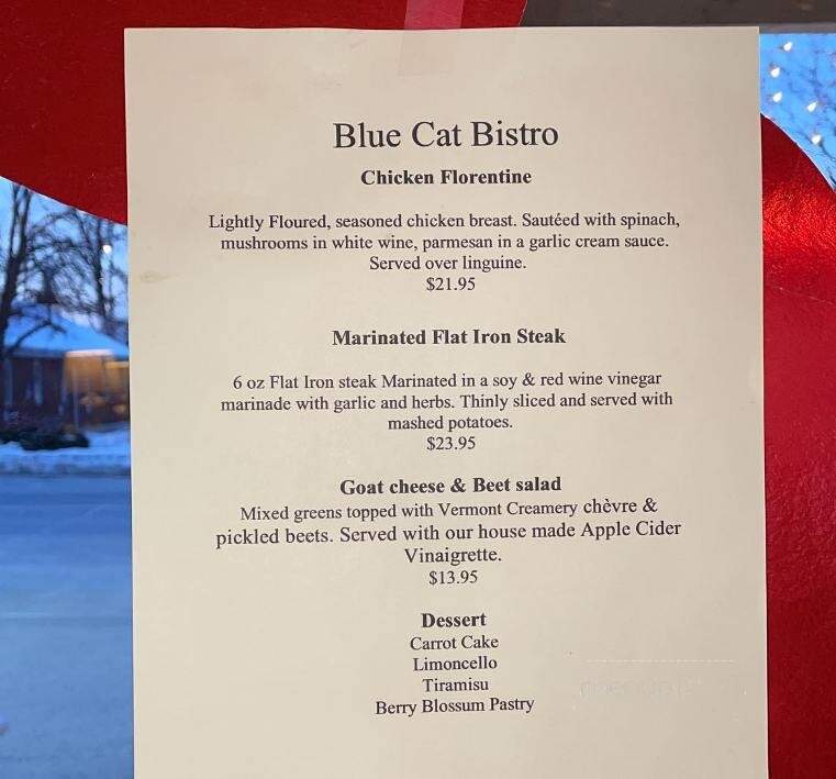 Blue Cat Bistro - Castleton, VT