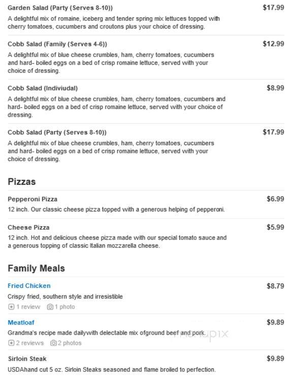 Golden Corral Steakhouse Buffet - Grand Rapids, MI menu_pic