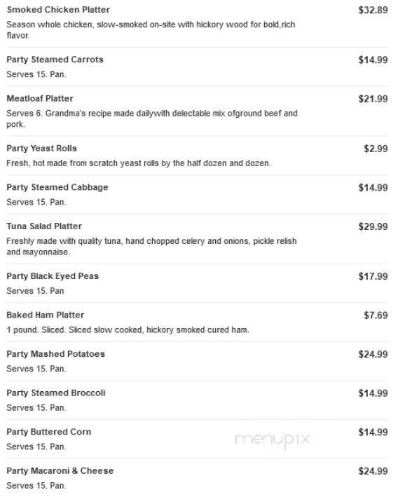 Golden Corral Steakhouse Buffet - Grand Rapids, MI menu_pic
