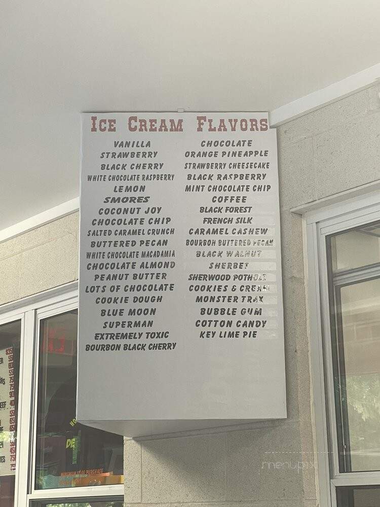 Dean's Ice Cream - Plainwell, MI menu_pic