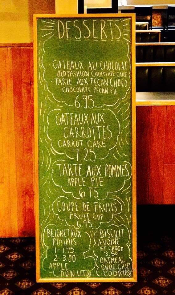 Restaurant Chez Nick - Westmount, QC menu_pic